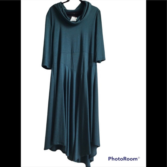 Signature by Robbie Bee Dresses & Skirts - New with Tags Long Teal Asymmetrical Dress